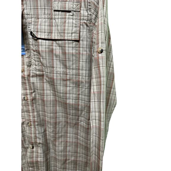 Wrangler Plaid Long Sleeve Button-Up Shirt Moisture Wicking Small New - Picture 11 of 14